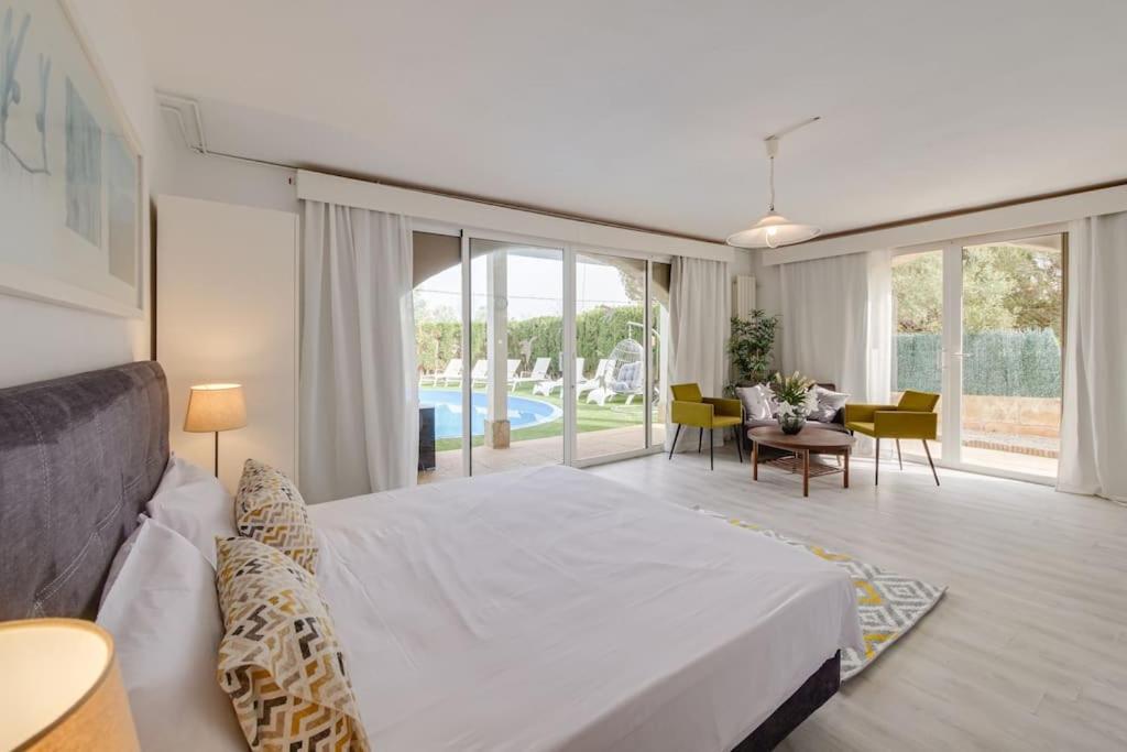 Moderne Villa, Pool+Meerblick,Schnelles Wifi,Klima Калас-де-Майорка Екстер'єр фото