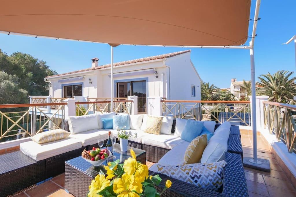 Moderne Villa, Pool+Meerblick,Schnelles Wifi,Klima Калас-де-Майорка Екстер'єр фото